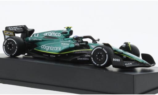 Diecast model cars Aston Martin AMR23 f1 3 No.14 Aramco Cognizant Team Cognizant formule 1 2023 1/64 Spark