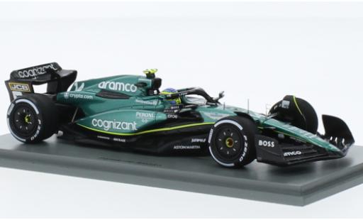 Diecast model cars Aston Martin AMR23 f1 3 No.14 Aramco Cognizant Team Cognizant formule 1 GP Bahrain 2023 1/43 Spark