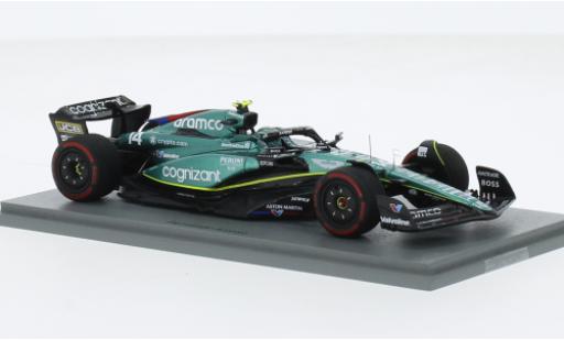 Diecast model cars Aston Martin AMR23 f1 3 No.14 Aramco Cognizant Team Cognizant formule 1 GP Grande-Bretagne 2023 1/43 Spark