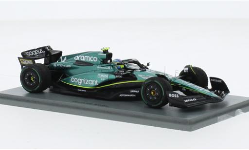 Diecast model cars Aston Martin AMR23 f1 3 No.14 Aramco Cognizant Team Cognizant formule 1 GP Monaco 2023 1/43 Spark