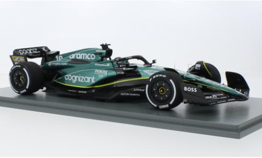 Diecast model cars Aston Martin AMR23 f1 3 No.18 Aramco Cognizant Team Cognizant formule 1 GP Bahrain 2023 1/43 Spark