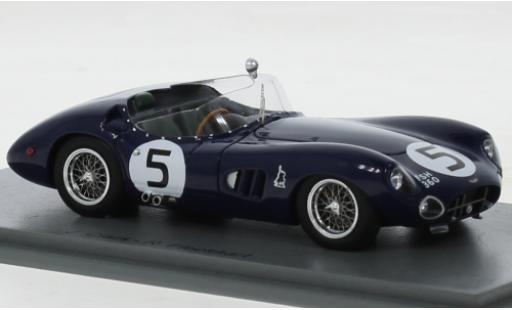 Diecast model cars Aston Martin DBR1 course blue RHD No.5 24h Le Mans 1961 1/43 Spark