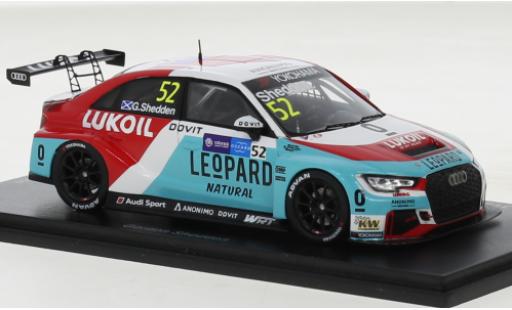Diecast model cars Audi RS3 lms TCR No.52 Sport Leopard Lukoil Team Lithuania WTCR Macau Guia Race 2018 1/43 Spark