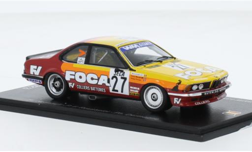 Diecast model cars Bmw 635 CSi No.27 Waterloo Moteur Racing 24h Spa 1983 1/43 Spark