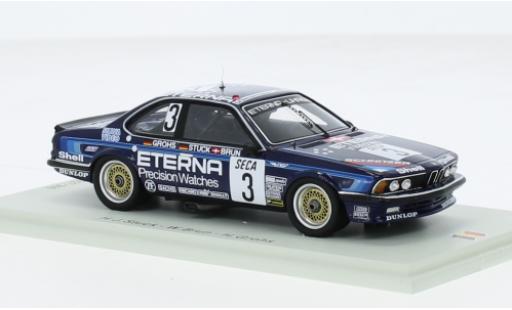 Diecast model cars Bmw 635 CSi No.3 Eterna 24h Spa 1983 1/43 Spark