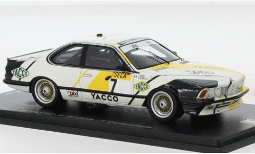 Diecast model cars Bmw 635 CSi No.7 Dixi Sport 24h Spa 1988 1/43 Spark