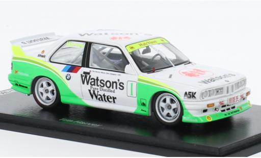 Diecast model cars Bmw M3 course (E30) No.1 Watsons Macau Guia Race 1990 1/43 Spark