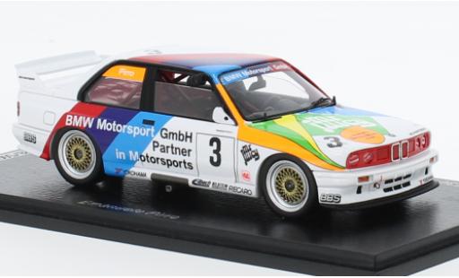 Diecast model cars Bmw M3 course (E30) No.3 M Team Schnitzer Macau Guia Race 1990 1/43 Spark
