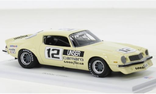 Diecast model cars Chevrolet Camaro IROC beige No.12 Daytona 1975 1/43 Spark