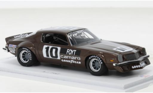 Diecast model cars Chevrolet Camaro IROC brown No.10 Daytona 1975 1/43 Spark