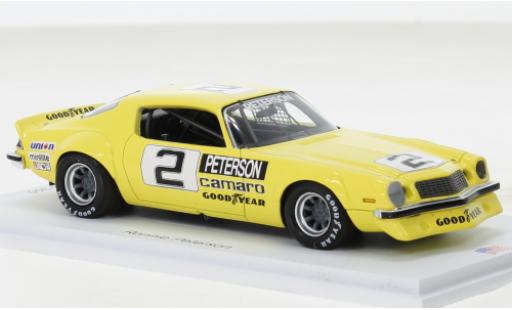 Diecast model cars Chevrolet Camaro IROC yellow No.2 Daytona 1975 1/43 Spark