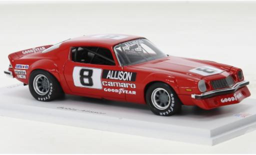 Diecast model cars Chevrolet Camaro IROC red No.8 Daytona 1975 1/43 Spark