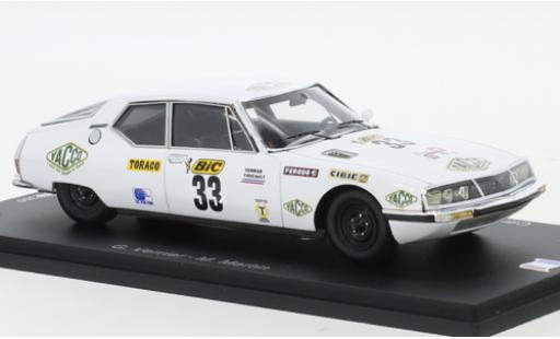 Diecast model cars Citroen SM Proto Michelin No.33 Tour de France Automobile 1972 1/43 Spark