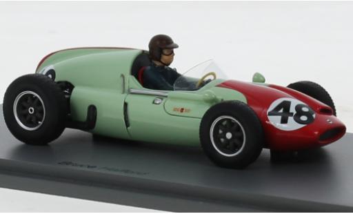 Diecast model cars Cooper T51 course green/red No.48 formula 1 GP Frankreich 1960 1/43 Spark