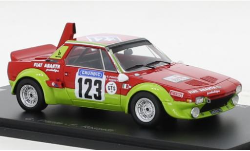 Diecast model cars Fiat X 1/9 Abarth No.123 Tour de France Automobile 1974 1/43 Spark