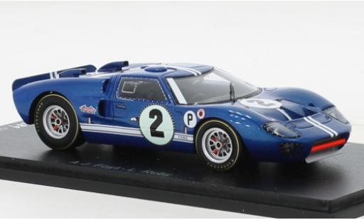 Diecast model cars Ford GT40 Mk II RHD No.2 12h Sebring 1967 1/43 Spark