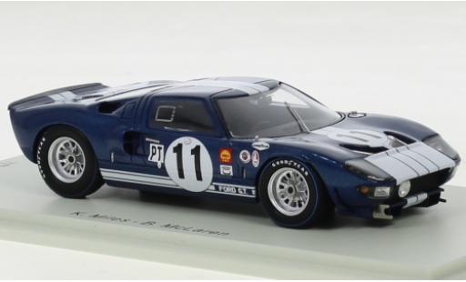 Diecast model cars Ford GT40 Mk I No.11 12h Sebring 1965 1/43 Spark
