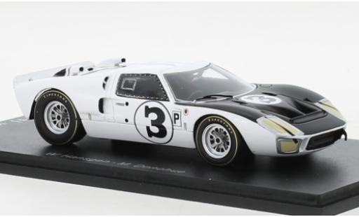 Diecast model cars Ford GT40 Mk I RHD No.3 12h Sebring 1966 1/43 Spark