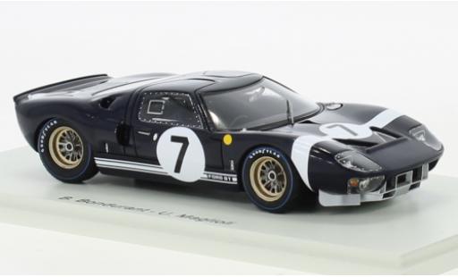 Diecast model cars Ford GT40 Mk I RHD No.7 24h Le Mans 1965 1/43 Spark