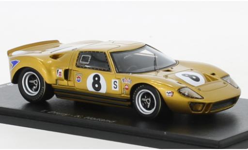 Diecast model cars Ford GT40 Mk I RHD No.8 6h BOAC 1968 1/43 Spark
