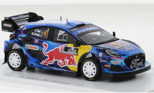 Diecast model cars Ford Puma Rally1 Rally 1 No.8 M-Sport World Rally Team Rally WM Rally Su&Atilde;&uml;de 2023 1/43 Spark