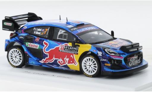 Diecast model cars Ford Puma Rally1 No.7 M-Sport World Rally Team Red Bull Rally WM Rally Monte Carlo 2023 1/43 Spark