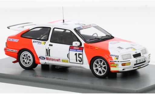 Diecast model cars Ford Sierra Cosworth RS No.15 Marlboro Rally WM Tour de Corse 1987 1/43 Spark