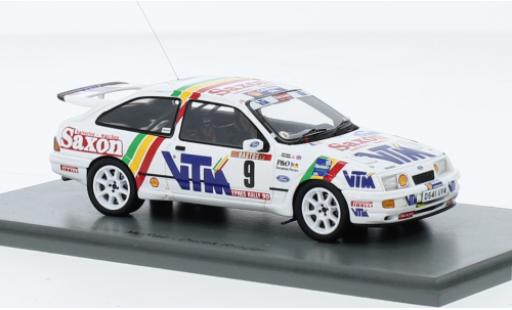 Diecast model cars Ford Sierra Cosworth RS RHD No.9 Rally Ypres 1990 1/43 Spark