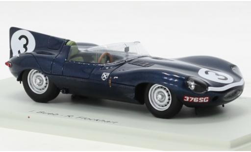 Diecast model cars Jaguar D-Type Course RHD No.3 24h Le Mans 1957 1/43 Spark