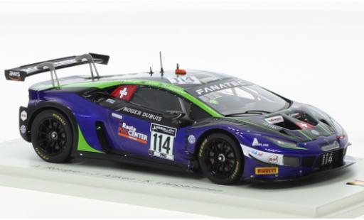 Diecast model cars Lamborghini Huracan GT3 Evo No.114 Emil Frey Racing 24h Spa 2021 1/43 Spark