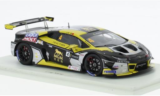 Diecast model cars Lamborghini Huracan GT3 Evo No.4 Phantom Pro Racing GT Cup Macau 2022 1/43 Spark