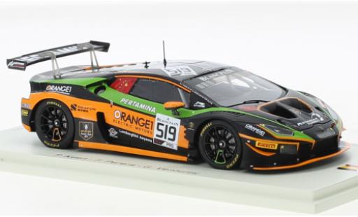 Diecast model cars Lamborghini Huracan GT3 Evo No.519 Orange 1 FFF Racing Team 24h Spa 2019 1/43 Spark