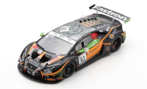 Diecast model cars Lamborghini Huracan GT3 Evo No.63 Orange 1 FFF Racing Team 24h Spa 2020 1/18 Spark