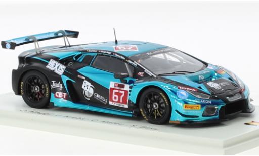 Diecast model cars Lamborghini Huracan GT3 No.67 Attempto Racing 24h Spa 2017 1/43 Spark