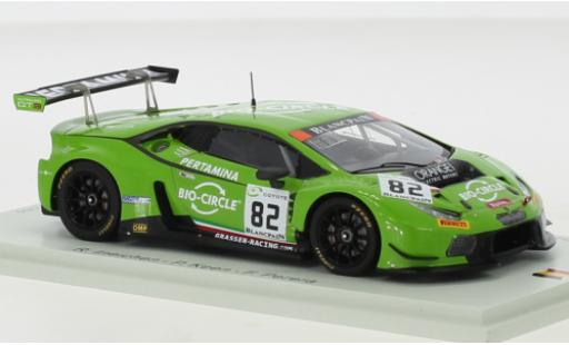 Diecast model cars Lamborghini Huracan GT3 No.82 GRT Grasser Racing Team 24h Spa 2018 1/43 Spark