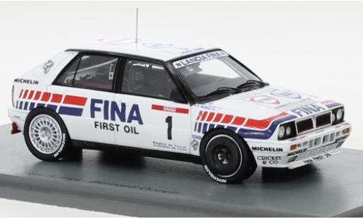 Diecast model cars Lancia Delta HF Integrale 16V No.1 Fina Rally WM Tour de Corse 1991 1/43 Spark