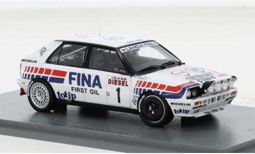 Diecast model cars Lancia Delta HF Integrale 16V No.1 Jolly Club Fina Rally WM Rally San Remo 1991 1/43 Spark