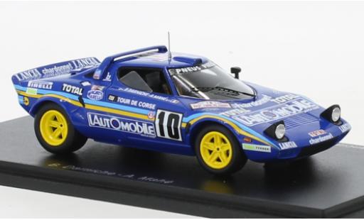 Diecast model cars Lancia Stratos HF No.10 Rally WM Tour de Corse 1981 1/43 Spark