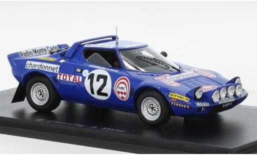 Diecast model cars Lancia Stratos HF No.12 Rally WM Rally Monte Carlo 1976 1/43 Spark