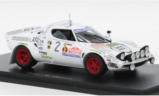 Diecast model cars Lancia Stratos HF No.2 Rally WM Rally San Remo 1979 1/43 Spark