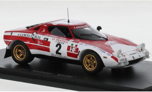 Diecast model cars Lancia Stratos HF No.2 Rally WM Tour de Corse 1974 1/43 Spark