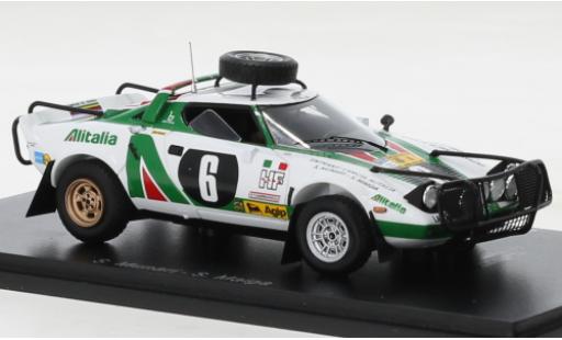Diecast model cars Lancia Stratos HF No.6 Alitalia Rally WM Safari Rally 1976 1/43 Spark