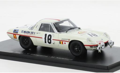 Diecast model cars Mazda Cosmo Base Sport 110S RHD No.18 Marathon de la Route 1968 1/43 Spark
