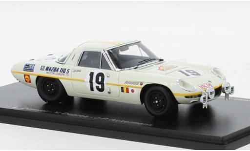 Diecast model cars Mazda Cosmo Base Sport 110S RHD No.19 Marathon de la Route 1968 1/43 Spark