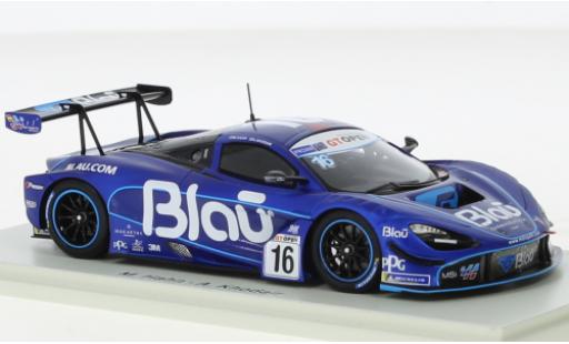 Diecast model cars McLaren 720 GT3 S No.16 Teo Martin Motorsport Blau Farmaceutica International GT Open 2019 1/43 Spark