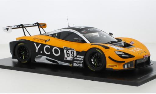 Diecast model cars McLaren 720 GT3 S No.69 Optimum Motorsport 24h Spa 2020 1/43 Spark