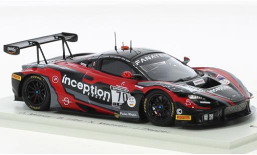 Diecast model cars McLaren 720 GT3 S No.70 Inception Racing 24h Spa 2021 1/43 Spark