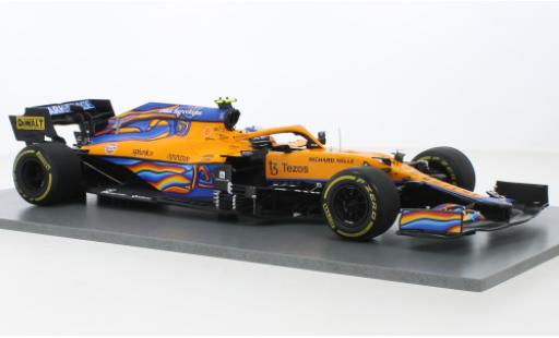 Diecast model cars McLaren F1 MCL35M No.4 Team formula 1 GP Abu Dhabi 2021 1/43 Spark