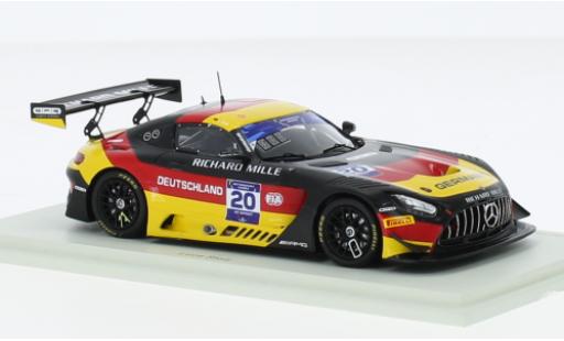 Diecast model cars Mercedes AMG GT GT3 3 No.20 Team Allemagne FIA Motorsport Games GT Sprint Cup Paul Ricard 2022 1/43 Spark