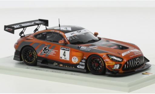 Diecast model cars Mercedes AMG GT GT3 3 No.4 AMG Team HRT 24h Spa 2020 1/43 Spark